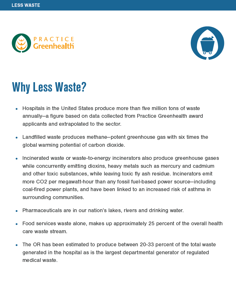 less waste