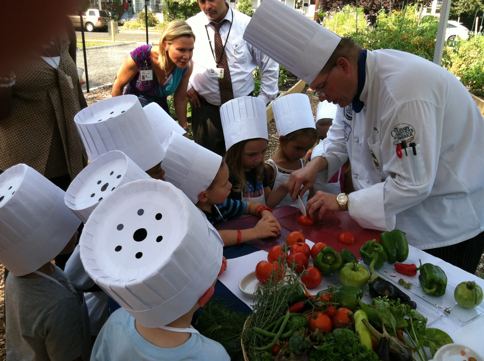 Overlook Medical Center chef and kids