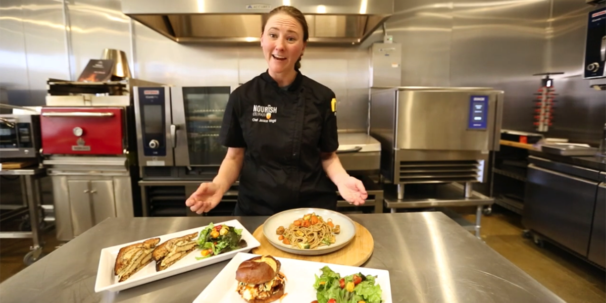 Chef Jess featured in Plant-Forward Future recipe demos