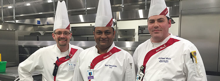 Chef White and colleagues at Regions Hospital